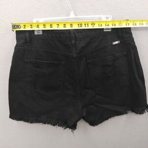 EUC KanCan Distressed Denim Shorts Cutoff Frayed Hem High Rise Women 13/30 34x2